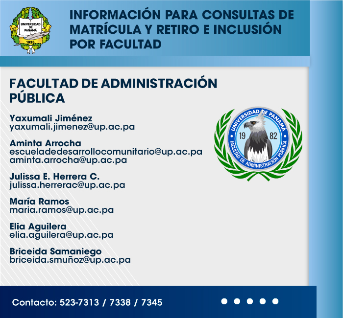 Contactos Administración Pública