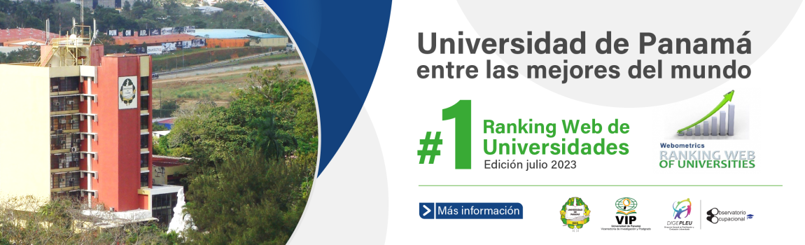 Rankig Web Universidad de Panamá julio 2023
